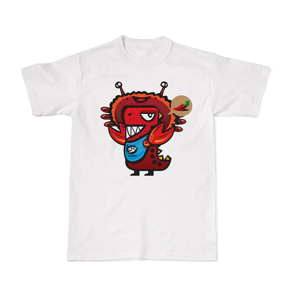 Adventure Tees - Rawr & the Best Chilli Crab T-shirt Tee-Saurus