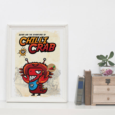Art Prints - Rawr and the Chilli Crab Poster Collection