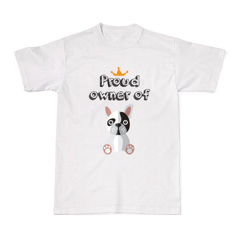 Dog - Pet Owner Designer Tees - French Bull Dog T-shirt