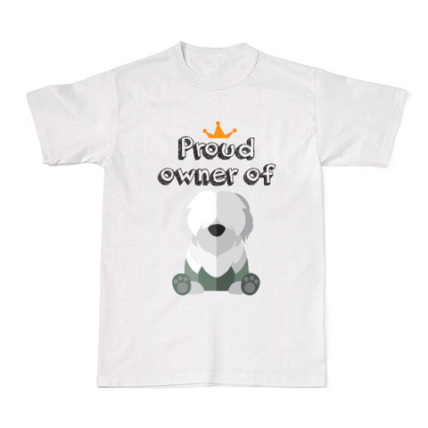 Dog - Pet Owner Designer Tees - Old English Sheepdog T-shirt