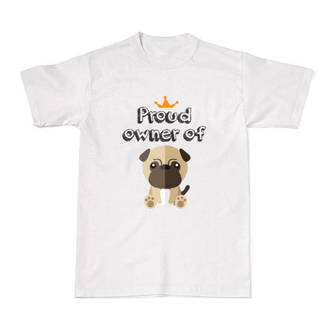 Dog - Pet Owner Designer Tees - Pug T-shirt