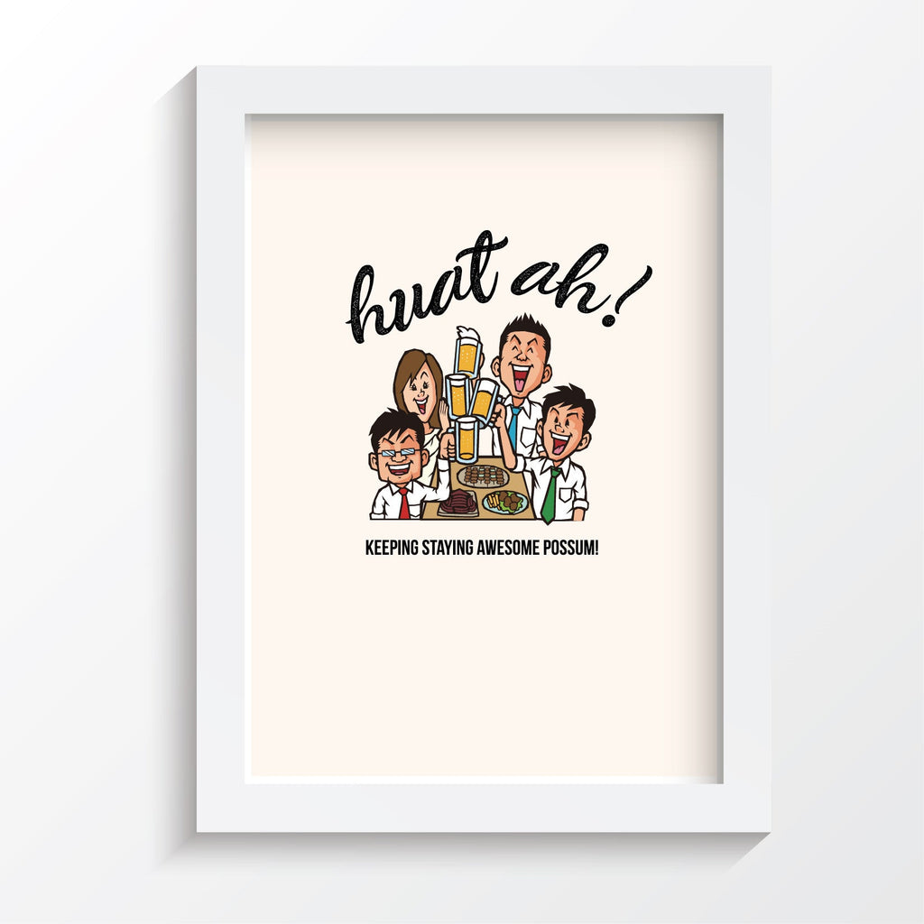 Tee-Saurus Farewell Poster - Huat Ah! Tee-Saurus