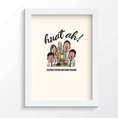 Tee-Saurus Farewell Poster - Huat Ah!