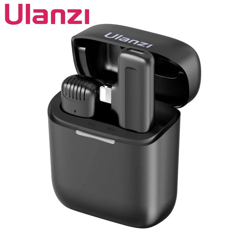 ULANZI J11 Wireless Microphone Lavalier Vlog Live Mic for Smartphone