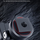Ulanzi ST-10 Phone Clamp – Dual Cold Shoe Mount for Mic & Light