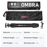 Ulanzi Ombra Travel Tripod – Lightweight & Stable for Creators