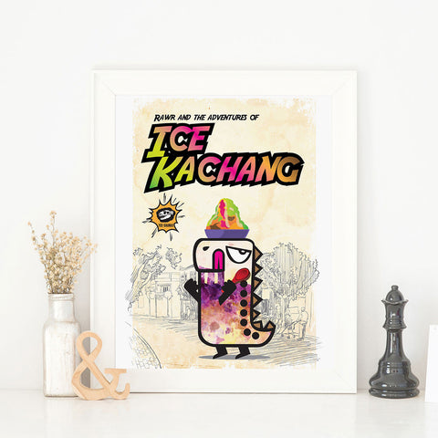 Art Prints - Rawr and the Ice Kachang Poster Collection