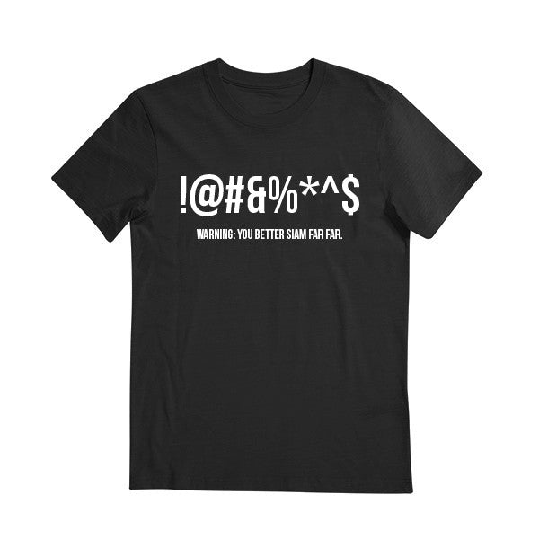 Attitude Tees - Statements Tshirts - Singlish - WARNING T-shirt Tee-Saurus