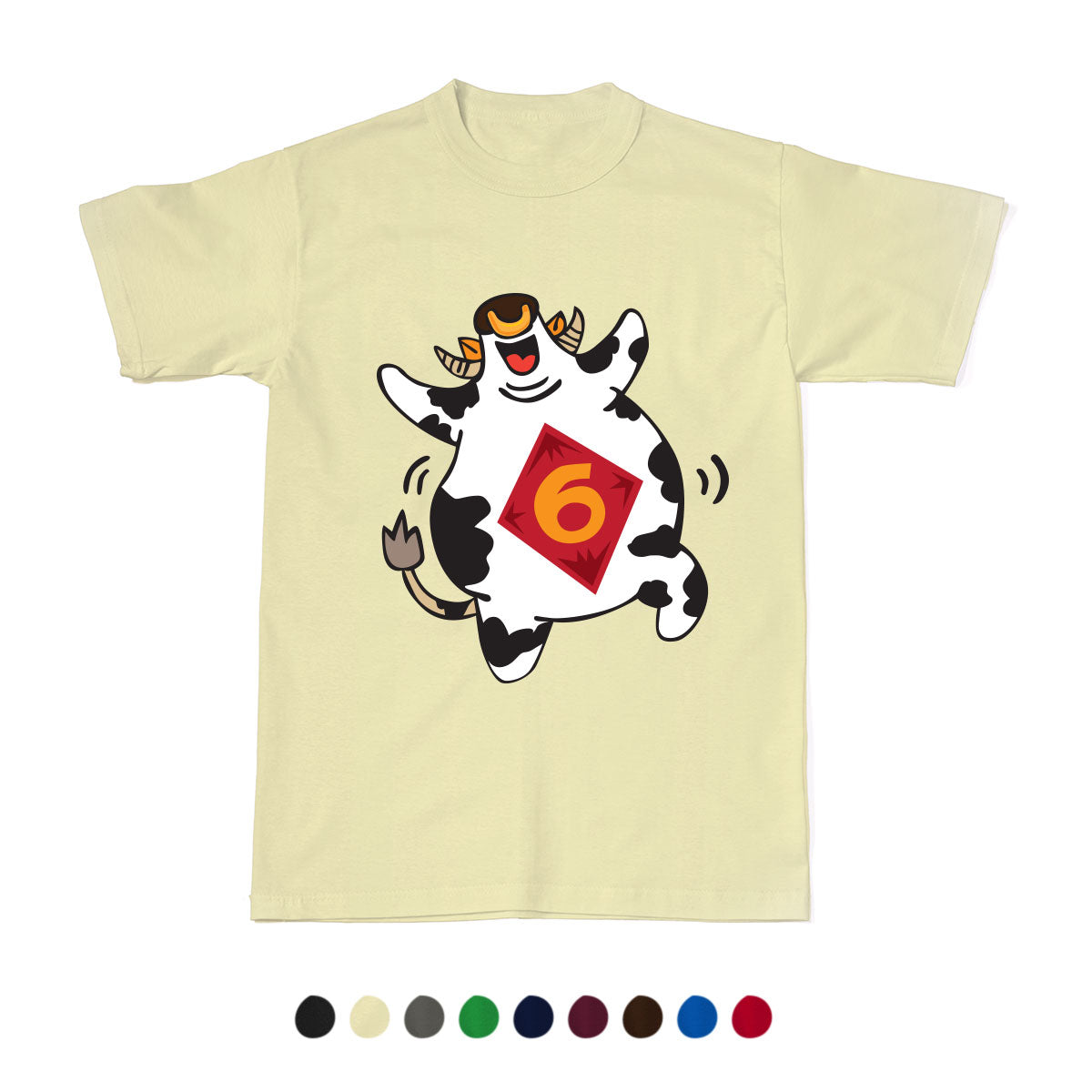CNY Festive Designer Tees - Zodiac 2020 - Year of the Cow T-Shirt Tee-Saurus
