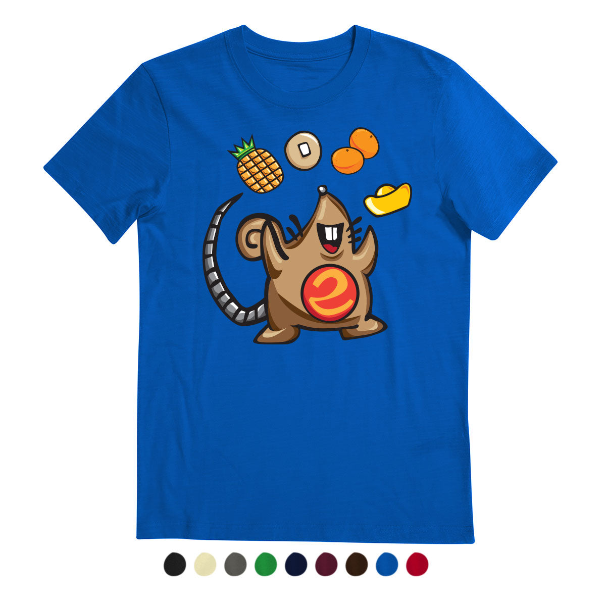 CNY Festive Designer Tees - Zodiac 2020 - Year of the Rat T-Shirt Tee-Saurus
