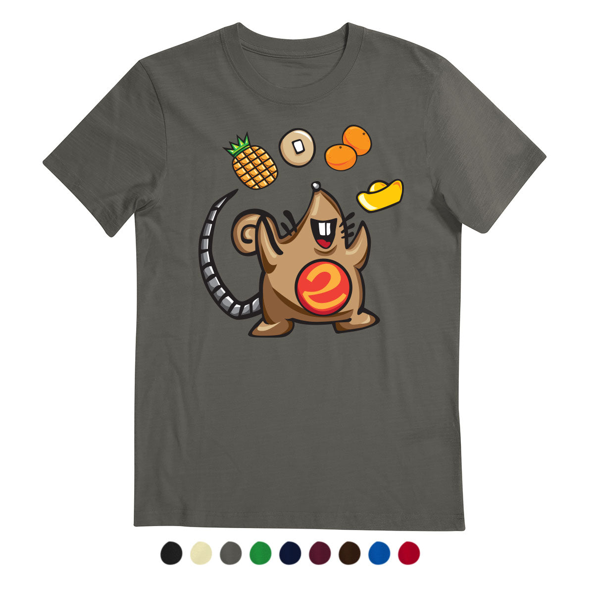 CNY Festive Designer Tees - Zodiac 2020 - Year of the Rat T-Shirt Tee-Saurus