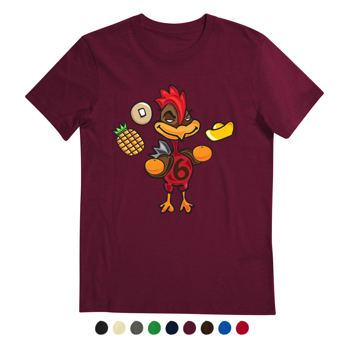 CNY Festive Designer Tees - Zodiac 2020 - Year of the Rooster T-Shirt Tee-Saurus