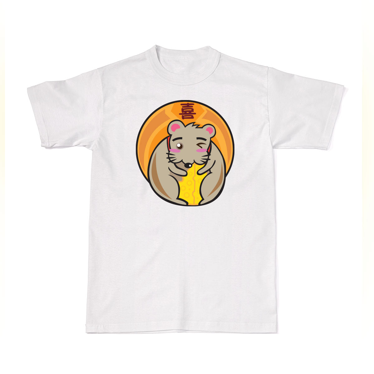 CNY Festive Designer Tees - Zodiac - Year of the Rat T-Shirt Tee-Saurus