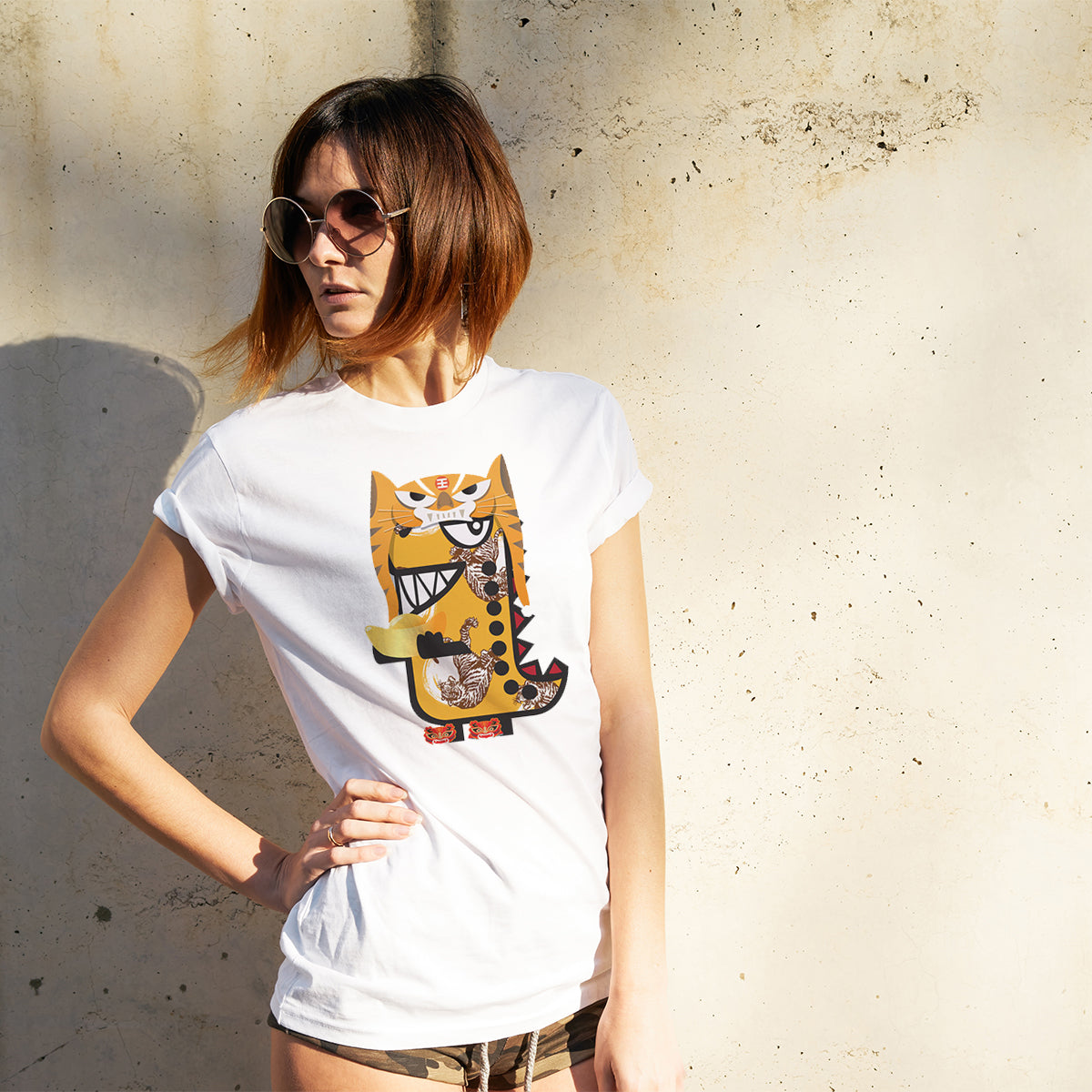 CNY Festive Designer Tees -  Zodiacs - Tiger T-shirt Tee-Saurus