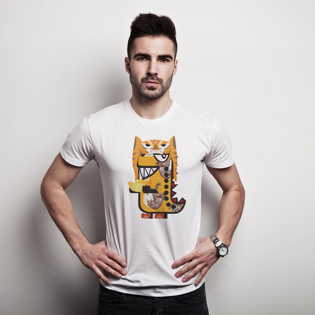 CNY Festive Designer Tees -  Zodiacs - Tiger T-shirt Tee-Saurus