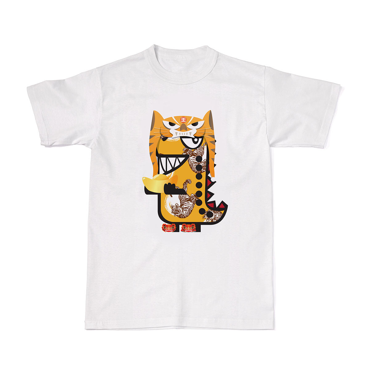 CNY Festive Designer Tees -  Zodiacs - Tiger T-shirt Tee-Saurus