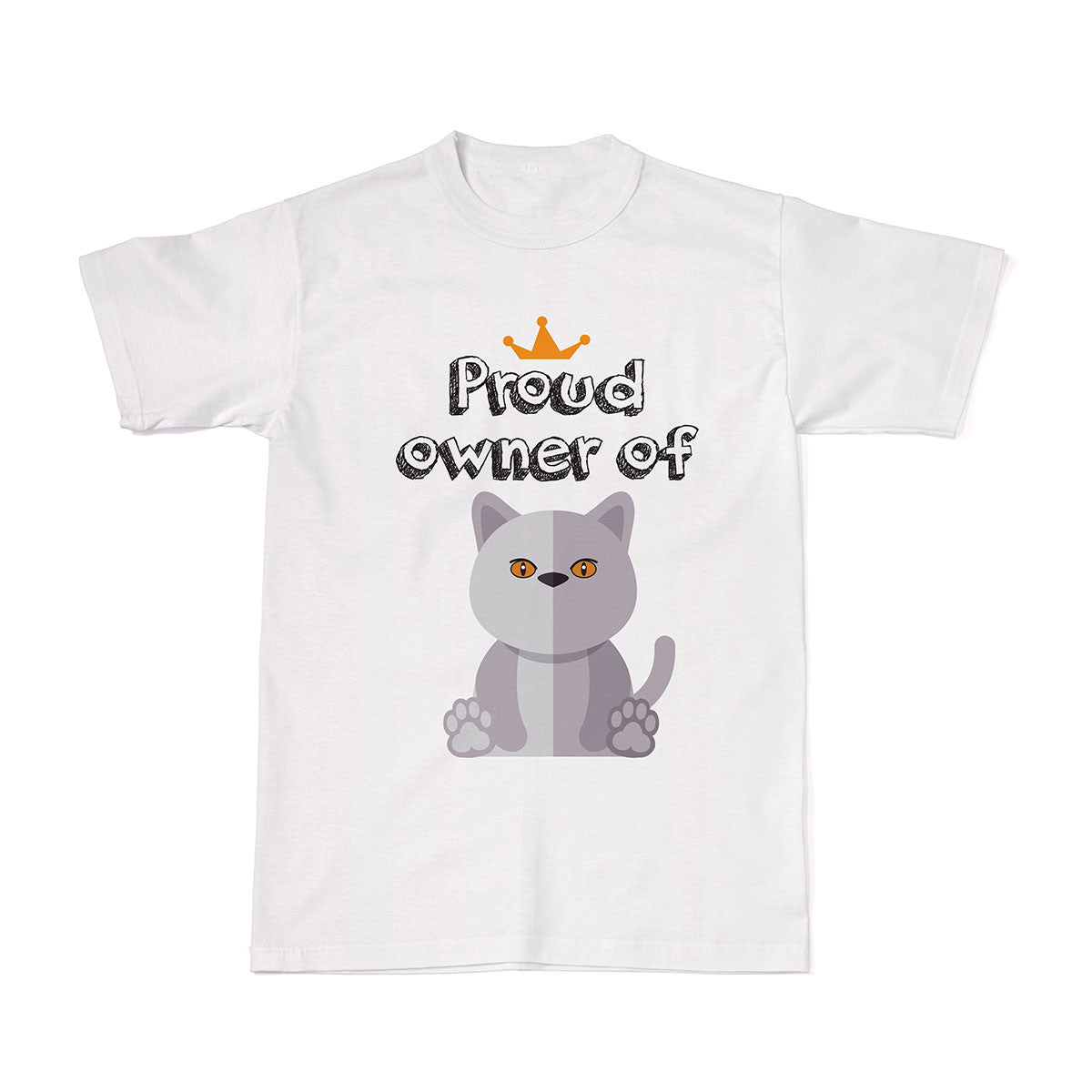Pet Owner Tees-White British Cat-Tshirt Tee-Saurus