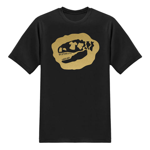 Signature Tee-Saurus Logo Tees - Chrome Gold T-shirt - Black