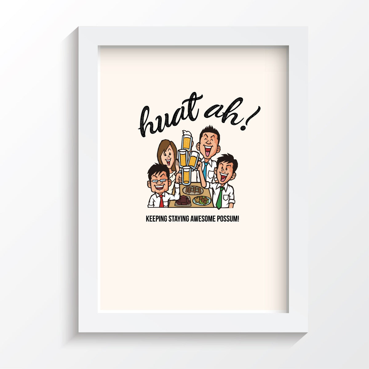 Tee-Saurus Farewell Poster - Huat Ah! Tee-Saurus