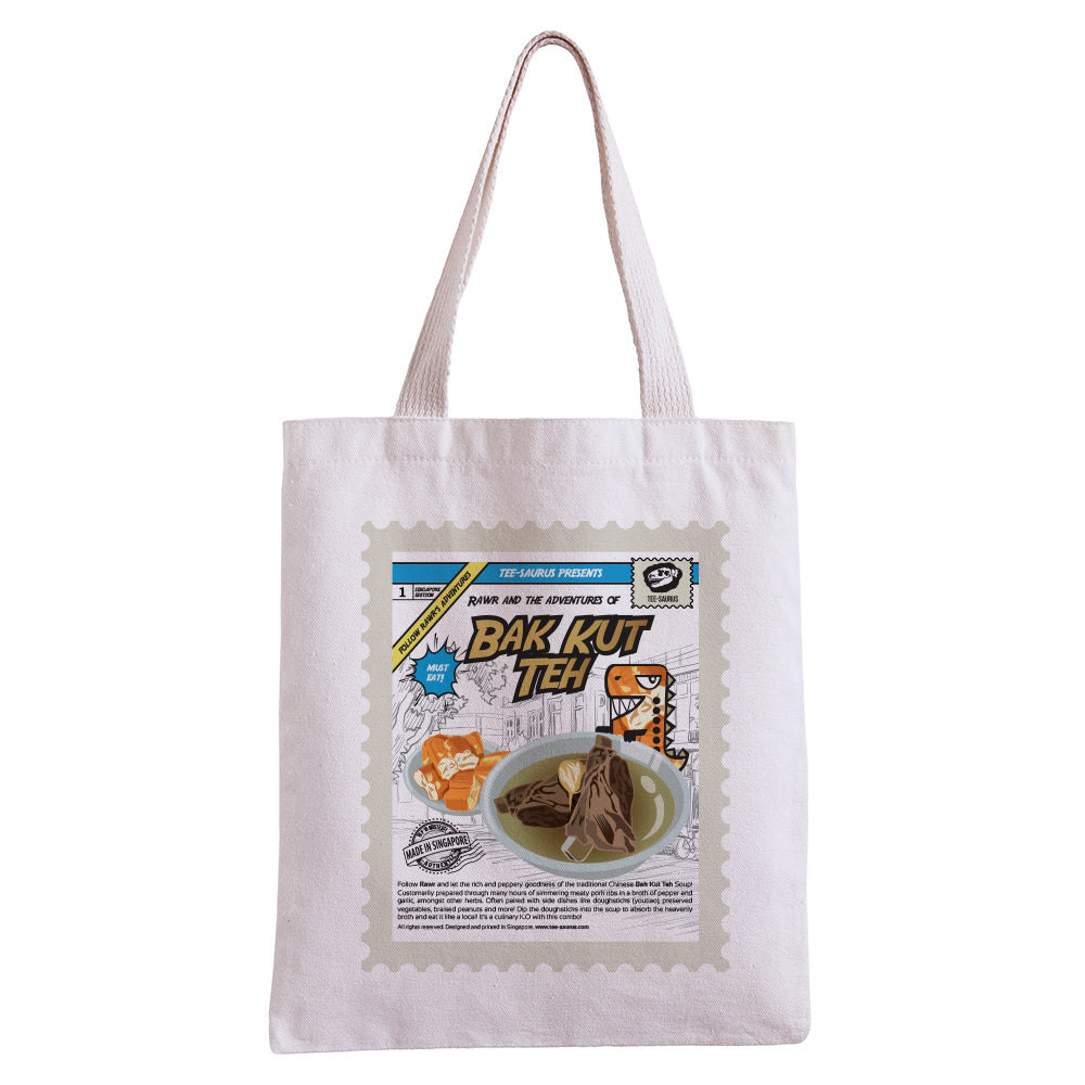 Tee-Saurus Happy Totes - Singapore Bak Kut Teh Tote Bag Tee-Saurus