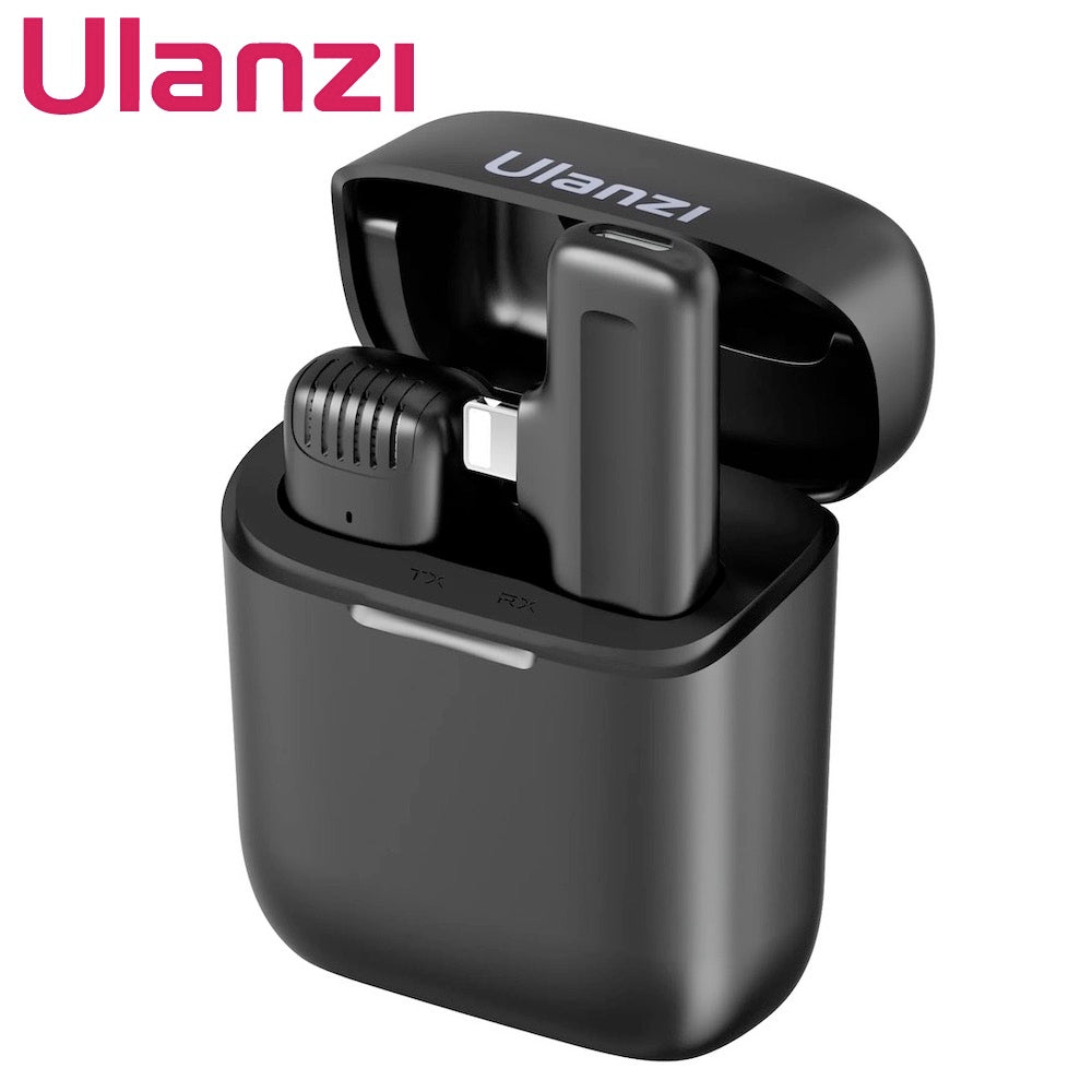 ULANZI J11 Wireless Microphone Lavalier Vlog Live Mic for Smartphone Tee-Saurus
