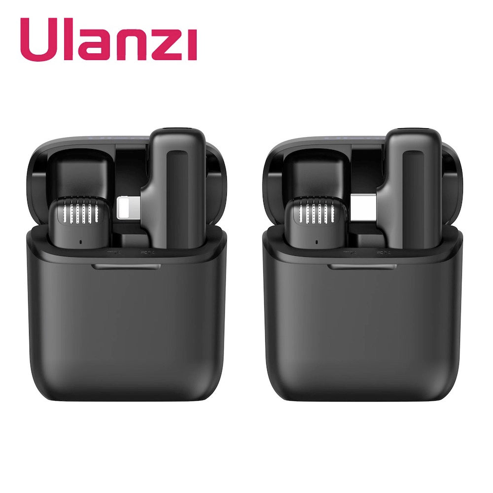 ULANZI J11 Wireless Microphone Lavalier Vlog Live Mic for Smartphone Tee-Saurus