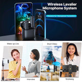 ULANZI J11 Wireless Microphone Lavalier Vlog Live Mic for Smartphone Tee-Saurus