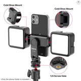 ULANZI ST-06S Phone Holder Clip 360 Dual Cold Shoe Vlog Mount for Mobile Smartphones Tee-Saurus